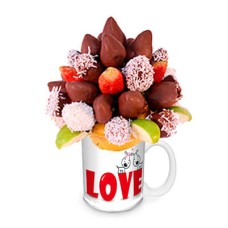 Arreglo frutal FCH035 de Fresas al chocolate de