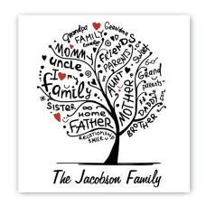 Signo de lona de raíces familiares