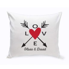 Cojín Flechas de amor personalizadas