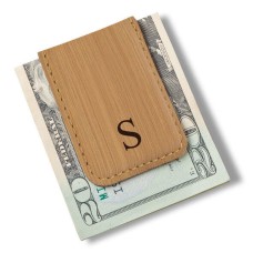 Clip magnético para billetes para hombre: inicial única