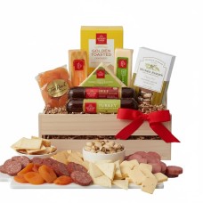 Caja de regalo de madera para carne y queso