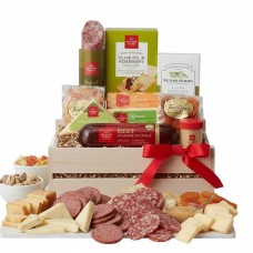 Caja de regalo de madera de lujo para carne y queso