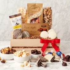 Caja de regalo con bocadillos dulces