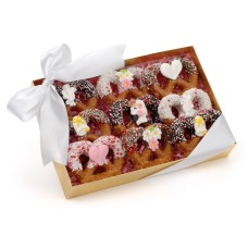 Palitos de pretzel con chocolate para San Valentín, caja de 9 unidades
