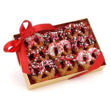 Pretzels retorcidos de chocolate Sweetheart, caja de 9