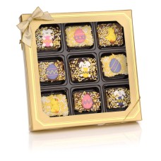 Mini Crispy bañados en chocolate de Pascua - Caja de regalo con ventana (9 unidades)