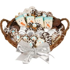 CESTA DE REGALO GOURMET EDICIÓN INVERNAL GRANDE DE 12"