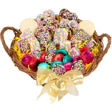 12" GRAN REGALO celebración del confeti Gourmet Basket