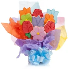 Ramo de galletas de flores preciosas