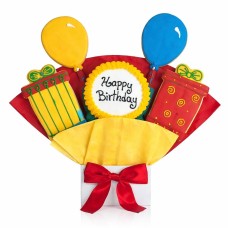 Ramo de galletas de feliz cumpleaños (5 galletas)
