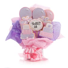 Dulce dieciséis de la galleta Bouquet (5 cookies)