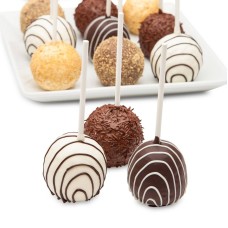 Cake pop clásico bañado y decorado en chocolate (individual)