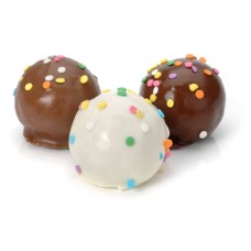 Pastel de trufa belga con confeti