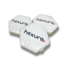 Galleta hexagonal de azúcar glaseada impresa - Individual (2 pulgadas)