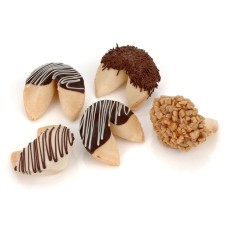 Galletas de la fortuna clásicas de chocolate y caramelo