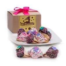 Día de la Madre Caja de Regalo de Galleta de la Fortuna Sumergida y Decorada a Mano