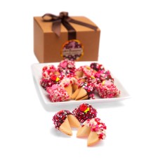 Caja de regalo de galletas de la fortuna con temática de amor y romance - 24 unidades