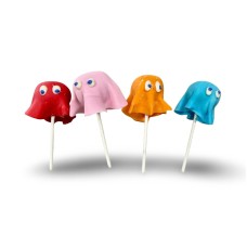 Cake pops del equipo Ghost: vainilla y chocolate.