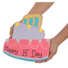 Gigante de azúcar de la torta de cumpleaños de la torta dulce de la galleta