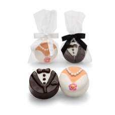 Galleta sándwich moldeada con forma de novios - Individual
