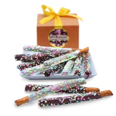 Caja de regalo de varitas de pretzel de Pascua (Caja de regalo de 12 unidades)