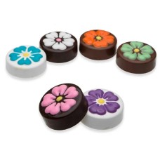 Galleta sándwich moldeada con forma de flores - Individual