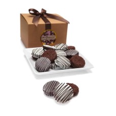 Galleta sándwich clásica bañada en chocolate - Caja de regalo