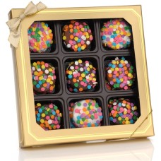 El chocolate sumergió las galletas Oreo confeti, caja de 9