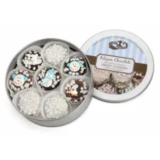 Edición invierno Lata de 16 Oreos bañados y decorados con chocolate