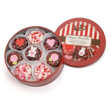 Galletas sándwich bañadas y decoradas a mano para el Día de San Valentín - Lata de 16 unidades
