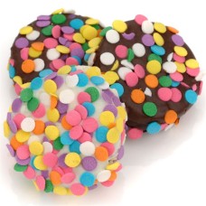 El chocolate sumergió las galletas Oreo confeti-envuelta individualmente