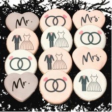 Caja de galletas de boda