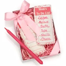 Galletas y lista de comida comestible "Mom's To Do List" - Set de regalo