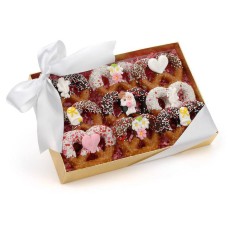 Pretzels trenzados para bodas, caja de 9