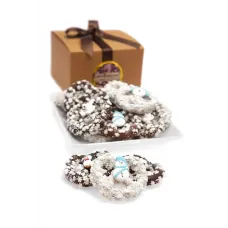 Invierno chocolate belga pretzel Twists- Gourmet Caja de regalo