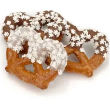 Copo de Sprinkles Giros del pretzel del chocolate