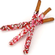 Corazón Sprinkles pretzel varitas envuelto -Individually