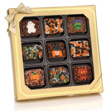 Mini Crispy bañados en chocolate de Halloween - Caja de regalo con ventana (9 unidades)