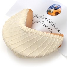 Blanco del amante del chocolate Súper Gigante Fortune Cookie