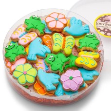 Mini galletas de azúcar glaseadas de primavera - Acetato transparente