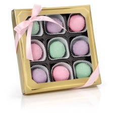 Dulce Pastel Pastel de trufa belga Bons- Oro caja de regalo