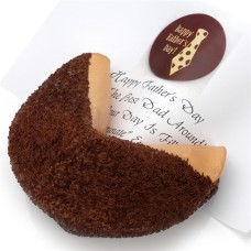 Galleta de la fortuna gigante del amante del chocolate con leche