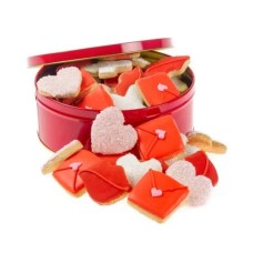 Mini lata de galletas de azúcar de San Valentín de 20