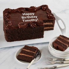 Pastel de chocolate personalizado