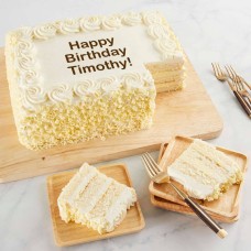 Pastel de vainilla personalizado