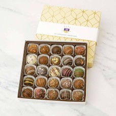 Caja de regalo de lujo con trufas de chocolate