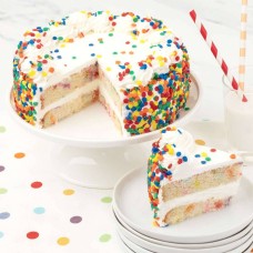 Pastel de confeti clásico