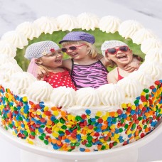 Tarta de cumpleaños con foto