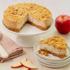 Tarta de queso con manzana