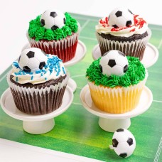 Cupcakes gigantes de campeones de fútbol